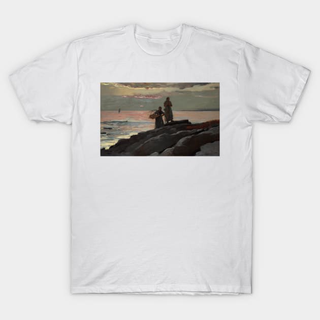 Saco Bay by Winslow Homer T-Shirt by Classic Art Stall